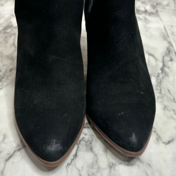 FRYE Black booties ankle boots point toe size 8.5 - Picture 2 of 8